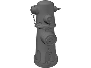 Fire Hydrant 3D Model preview