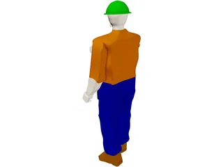 Operator Worker 3D Model preview