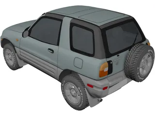 Toyota RAV4 (1995) 3D Model preview