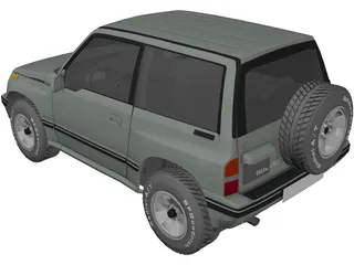 Suzuki Vitara 3-doors (1989) 3D Model preview