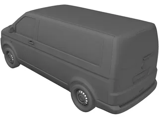 Volkswagen Transporter T5 (2012) 3D Model preview