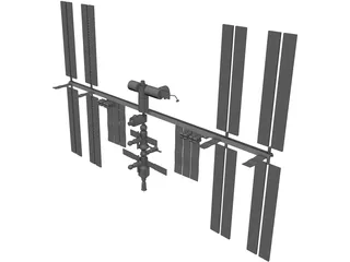 International Space Station 3D Model preview