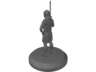 Roman Soldier Pilum Spear 3D Model preview