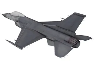 F-16C Fighting Falcon 3D Model preview