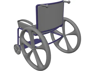 Wheelchair 3D Model preview