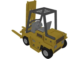 Forklift 3D Model preview