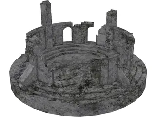 Ruins 3D Model preview