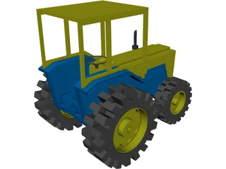 Tractor 3D Model preview