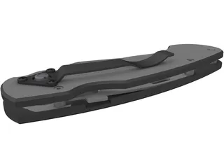Folding Knife 3D Model preview