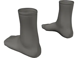 Socks 3D Model preview