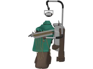 Dental Chair 3D Model preview