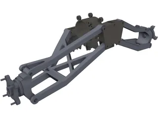 Polaris Outlaw 500 Rear Suspension 3D Model preview