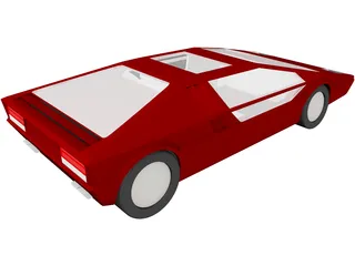 Maserati Boomerang 3D Model preview