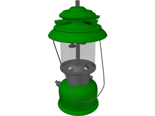 Vintage Coleman Lantern 3D Model preview