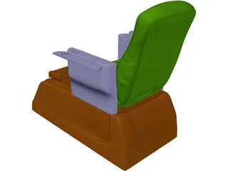 Pedicure Chair 3D Model preview