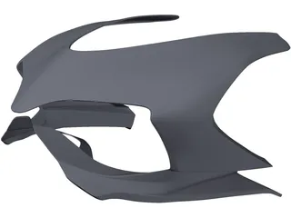 Ducati Panigale Front Fairing 3D Model preview