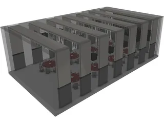 Restaurant 3D Model preview