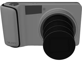 Samaung Galaxy Photo Camera 3D Model preview