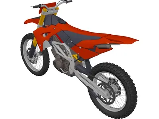 Motocross Bike 3D Model preview