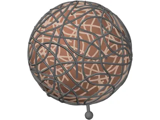 Ball Lamp 3D Model preview