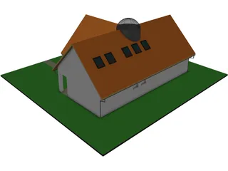 Single Family House 3D Model preview