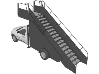 Dodge Ram 2500 Boarding Car 3D Model preview