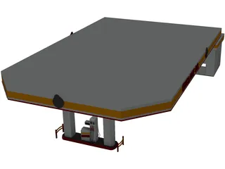 Gas Station 3D Model preview