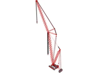 Crane Crawler Tall 3D Model preview