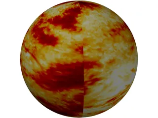 Sun 3D Model preview