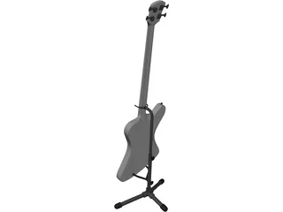 Guitar Bass 3D Model preview