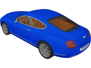 Bentley Continental GT 3D Model preview