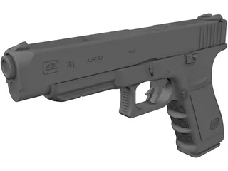 Glock 34 3D Model preview