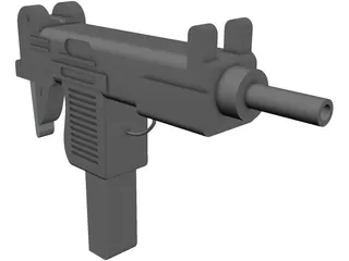 Uzi 3D Model preview