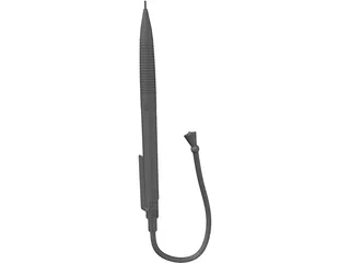 Auto Pencil with Light 3D Model preview