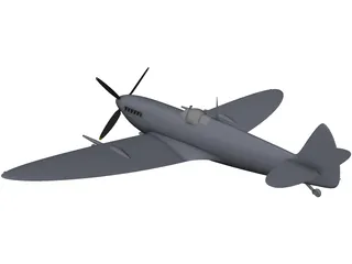 Spitfire 3D Model preview