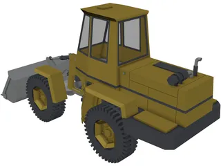 Wheel Loader 3D Model preview