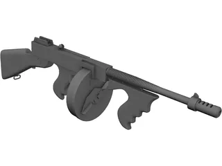 Thompson Model 1929 3D Model preview