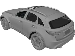Infiniti FX50 3D Model preview