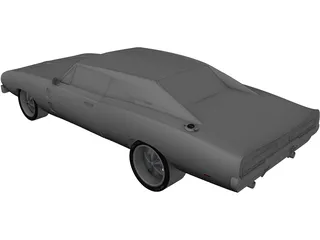Dodge Charger RT (1968) 3D Model preview