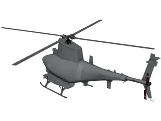 Northrop Grumman MQ-8 Fire Scout 3D Model preview