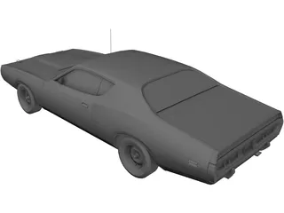 Dodge Charger 440 Magnum (1973) 3D Model preview