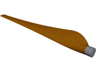 Horizontal Axis Wind Turbine Blade 3D Model preview