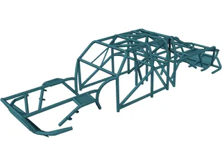Ford Ranger Prerunner Roll Cage 3D Model preview