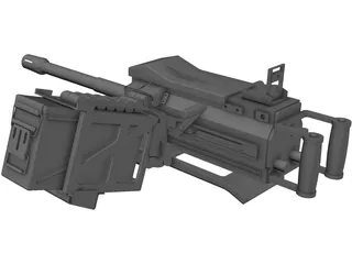 MK19 Grenade Launcher 3D Model preview