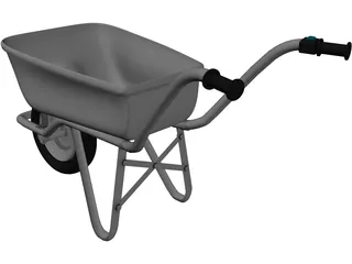 Wheelbarrow 3D Model preview