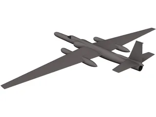 Lockheed U-2 Dragon Lady 3D Model preview