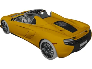 McLaren 650S Spider (2014) 3D Model preview