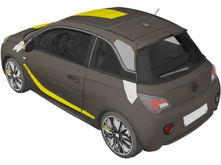 Opel Adam (2013) 3D Model preview
