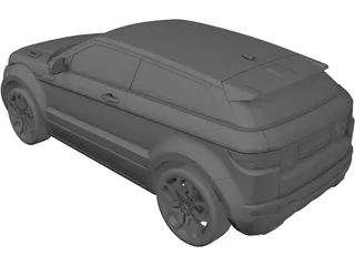 Range Rover Evoque Coupe (2011) 3D Model preview