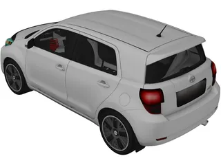 Scion xD (2011) 3D Model preview